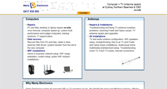 Desktop Screenshot of manlyelectronics.com.au